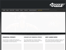 Tablet Screenshot of hoistfitness.com